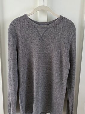 Sonoma Men’s Heather Gray Knit Sweater | Size Small | Crewneck Layer
